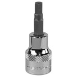 Sealey SBH008 Hex Socket Bit 5mm 3/8"Sq Drive
