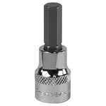 Sealey SBH011 Hex Socket Bit 8mm 3/8"Sq Drive