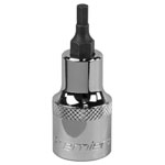 Sealey SBH016 Hex Socket Bit 4mm 1/2Sq Drive