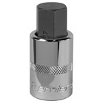 Sealey SBH025 Hex Socket Bit 17mm 1/2Sq Drive