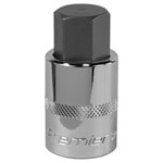 Sealey SBH026 Hex Socket Bit 19mm 1/2Sq Drive