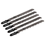 Sealey SJBT101D Jigsaw Blade Hard Wood 100mm 6tpi - Pack of 5