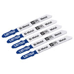 Sealey SJBT118AF Jigsaw Blade Metal 75mm 21tpi - Pack of 5