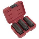 Sealey SX319 Weighted Impact Socket Set 1/2Sq Drive 3pc
