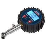 Sealey TST001 Digital Tyre Pressure Gauge with Swivel Head & Quick Release