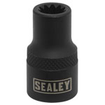 Sealey VSE0490 Brake Caliper Socket, 3/8Sq Drive 8mm 11-Point Profile