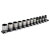 Sealey AK2741B Socket Set 12pc 3/8Sq Drive Lock-On™ 6pt Metric - Black Series