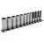 Sealey AK2744B Socket Set 12pc 3/8Sq Drive Deep Lock-On 6pt Metric Black Series