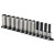 Sealey AK2744B Socket Set 12pc 3/8Sq Drive Deep Lock-On 6pt Metric Black Series