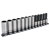 Sealey AK2745B Socket Set 13pc 1/2Sq Drive Deep Lock-On 6pt Metric Black Series
