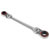 Sealey AK63947 Ratchet Ring Spanner 4-in-1 Flexi-Head Reversible Metric Platinum