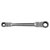 Sealey AK63947 Ratchet Ring Spanner 4-in-1 Flexi-Head Reversible Metric Platinum