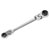 Sealey AK63947 Ratchet Ring Spanner 4-in-1 Flexi-Head Reversible Metric Platinum