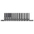 Sealey AK7993 Socket Set Deep 12pc 3/8Sq Drive Metric - Black Series