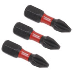Sealey AK8205 Phillips #2 Impact Power Tool Bits 25mm - 3pc