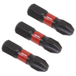Sealey AK8206 Phillips #3 Impact Power Tool Bits 25mm - 3pc