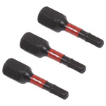 Sealey AK8211 Hex 3mm Impact Power Tool Bits 25mm - 3pc