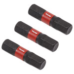 Sealey AK8214 Hex 6mm Impact Power Tool Bits 25mm - 3pc