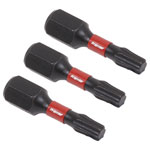 Sealey AK8217 TRX-Star* T20 Impact Power Tool Bits 25mm - 3pc