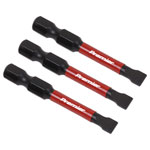 Sealey AK8227 Slotted 5.5mm Impact Power Tool Bits 50mm - 3pc
