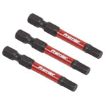 Sealey AK8238 Hex 5mm Impact Power Tool Bits 50mm - 3pc