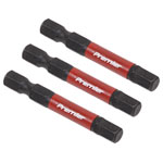 Sealey AK8239 Hex 6mm Impact Power Tool Bits 50mm - 3pc