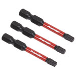 Sealey AK8243 TRX-Star* T25 Impact Power Tool Bits 50mm - 3pc