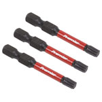 Sealey AK8244 TRX-Star* T27 Impact Power Tool Bits 50mm - 3pc