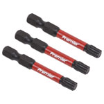 Sealey AK8245 TRX-Star* T30 Impact Power Tool Bits 50mm - 3pc