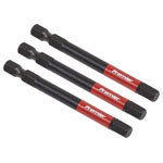 Sealey AK8264 Hex 6mm Impact Power Tool Bits 75mm - 3pc