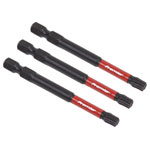 Sealey AK8270 TRX Star* T30 Impact Power Tool Bits 75mm - 3pc