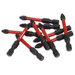 Sealey AK8275 Pozi #2 Impact Power Tool Bits 50mm - 10pc