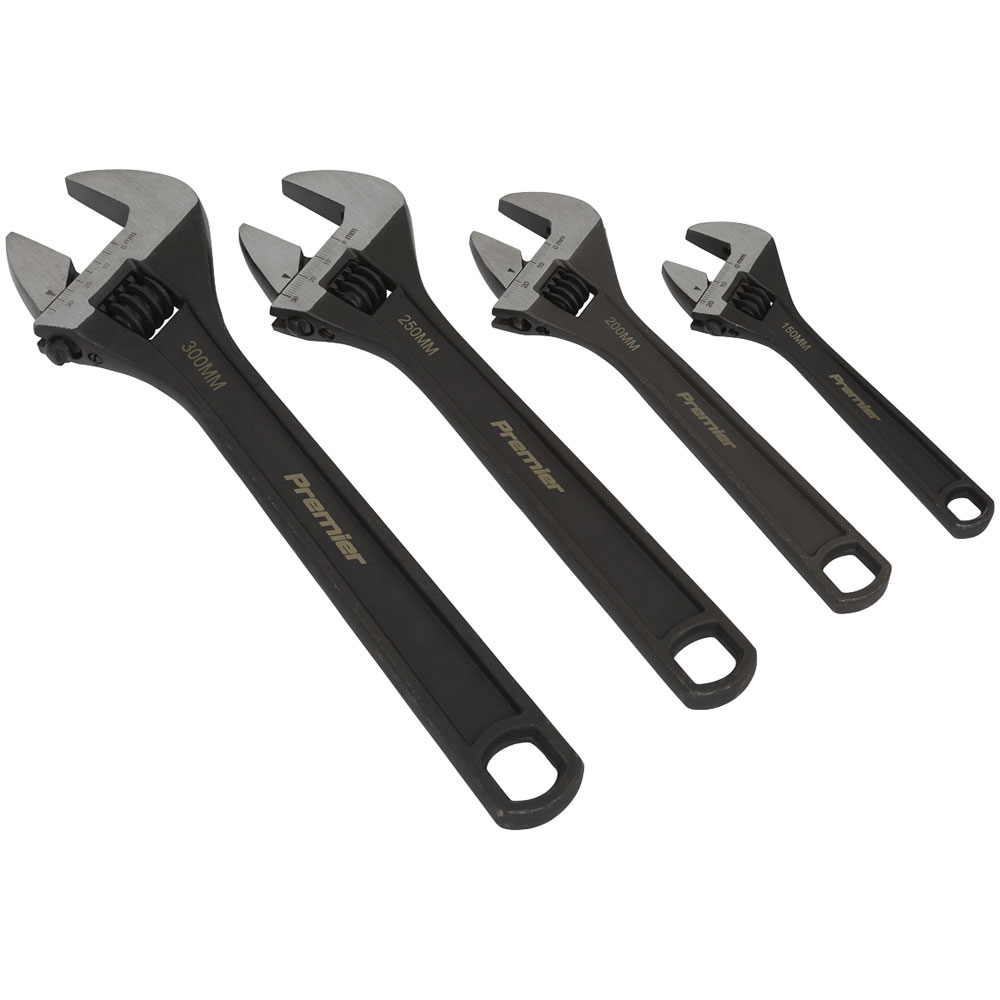 Sealey AK9567 Adjustable Wrench Set 4pc Rapid Online