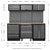 Sealey APMSSTACK12W Superline Pro 2.04m Storage System - Pressed Wood Worktop