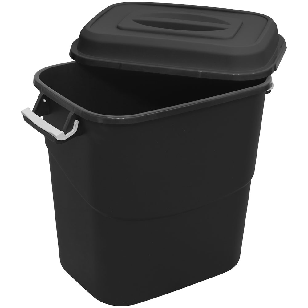 Sealey BM75 Refuse/Storage Bin 75L Black Rapid Online