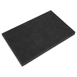 Worksafe BSP1218 Black Stripping Pads 12 x 18 x 1 - Pack of 5