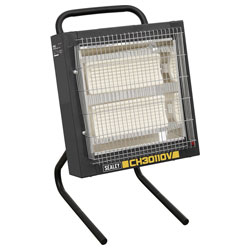 Sealey CH30110V Ceramic Heater 1.2/2.4kW - 110V