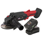 Sealey CP20VAGBKIT1 Cordless Angle Grinder Kit Ø115mm 20V 4Ah SV20 Series