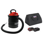 Sealey CP20VAVKIT1 Handheld Ash Vacuum Cleaner 15L Kit 20V 2Ah SV20 Series