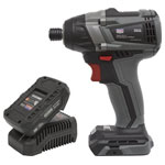 Sealey CP20VIDXKIT1 Brushless Impact Driver Kit 1/4 Hex 20V 2Ah SV20 Series