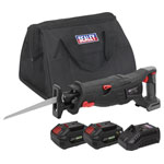 Sealey CP20VRSXKIT Brushless Reciprocating Saw 20V SV20 Series Kit - 2 Batteries