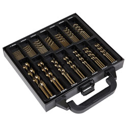 Sealey DBS99CB Drill Bit Set HSS Cobalt Fully Ground 99pc