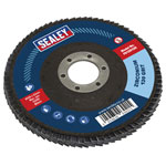 Sealey FD125120 Flap Disc Zirconium Ø125mm Ø22mm Bore 120Grit