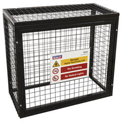 Sealey GCSC247 Safety Cage - 2 x 47kg Gas Cylinders