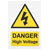 Sealey HVS1 High Voltage Vehicle Warning Sign