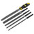 Siegen S0573 Interchangeable File Set 5pc 200mm