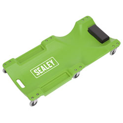 Sealey SCR80HV Composite Creeper with 6 Wheels - Hi-Vis Green