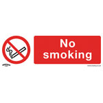 Worksafe SS13V1 Prohibition Safety Sign - No Smoking - Self-Adhesive Vinyl