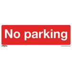 Worksafe SS16V10 Safety Sign No Parking - Self-Adhesive Vinyl - PK10