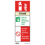 Worksafe SS30P10 Safety Sign Foam Fire Extinguisher - Rigid Plastic - PK10